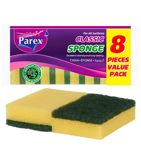ESPONJA P/PLATOS PAREX 8PZA